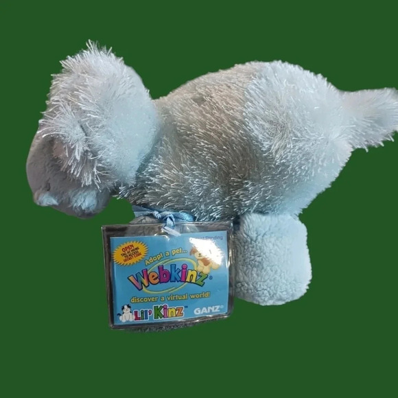 Ganz webkinz hippo soft stuffed animal with code "8.5"length 5height - Picture 5 of 8